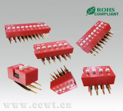 2-12 Positions Right-Angle Type Dip Switch